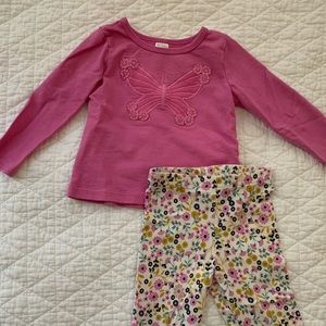 Carter’s butterfly floral legging set